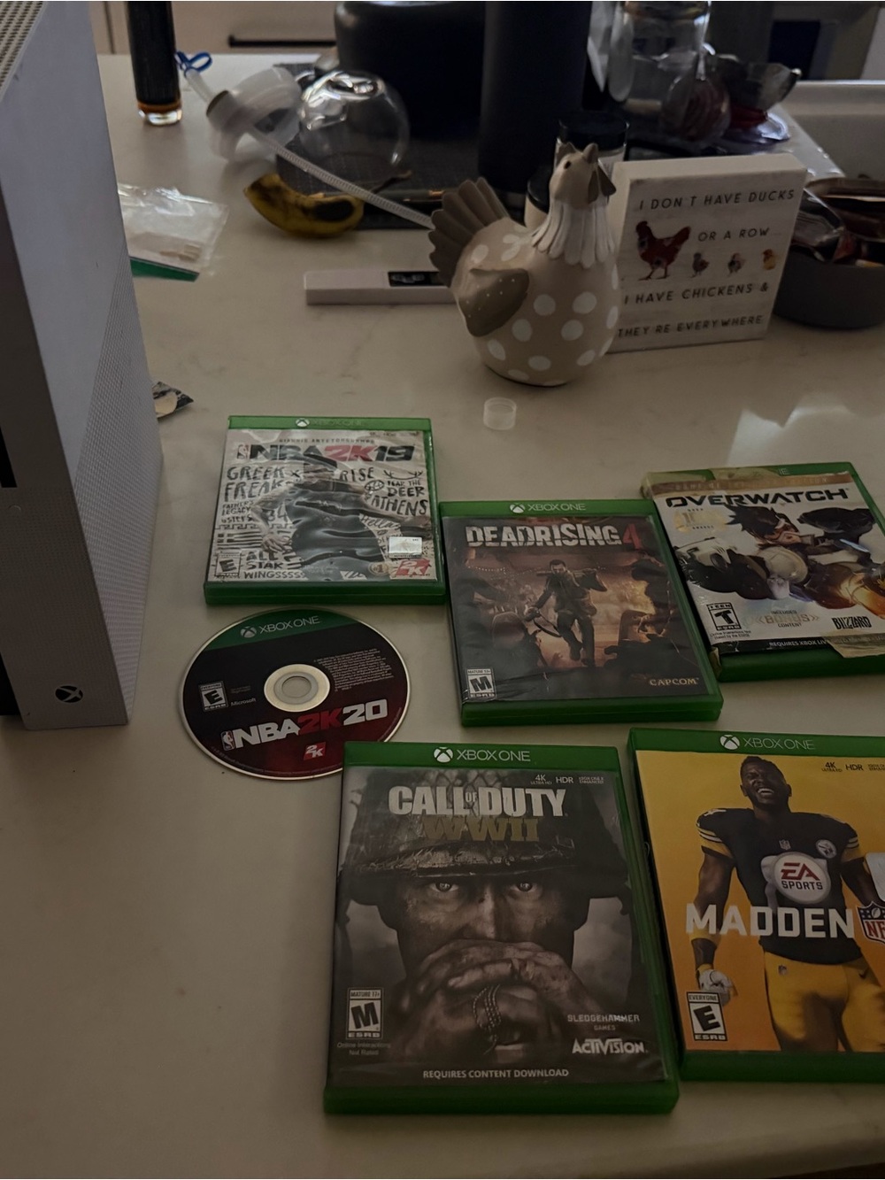 Xbox One Game Bundle - Black and Green Game Cases